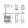 ABS prmotion table, Yuzhen sales ABS promotion table display, portable supermarket promotion table